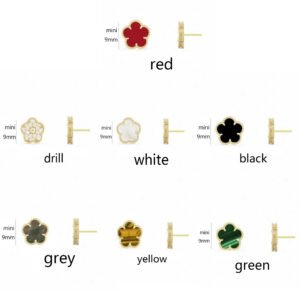 mini 9mm Flower Stud earrings